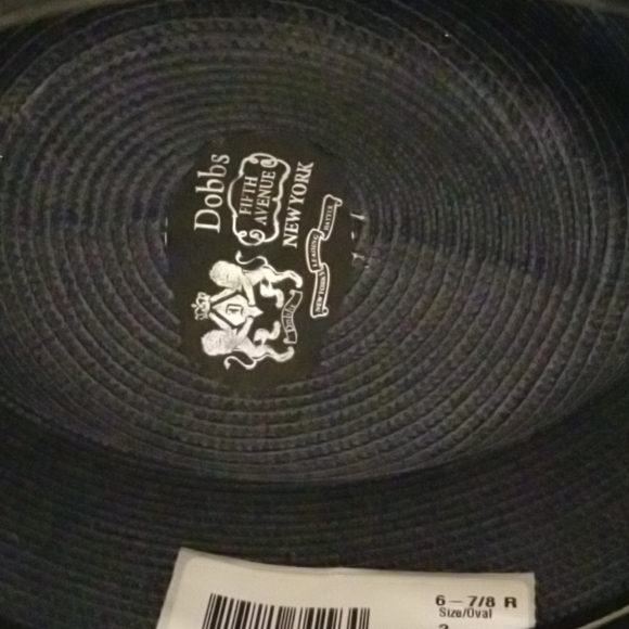 DOBBS NAVY BLUE STRAW HAT - Picture 5 of 7